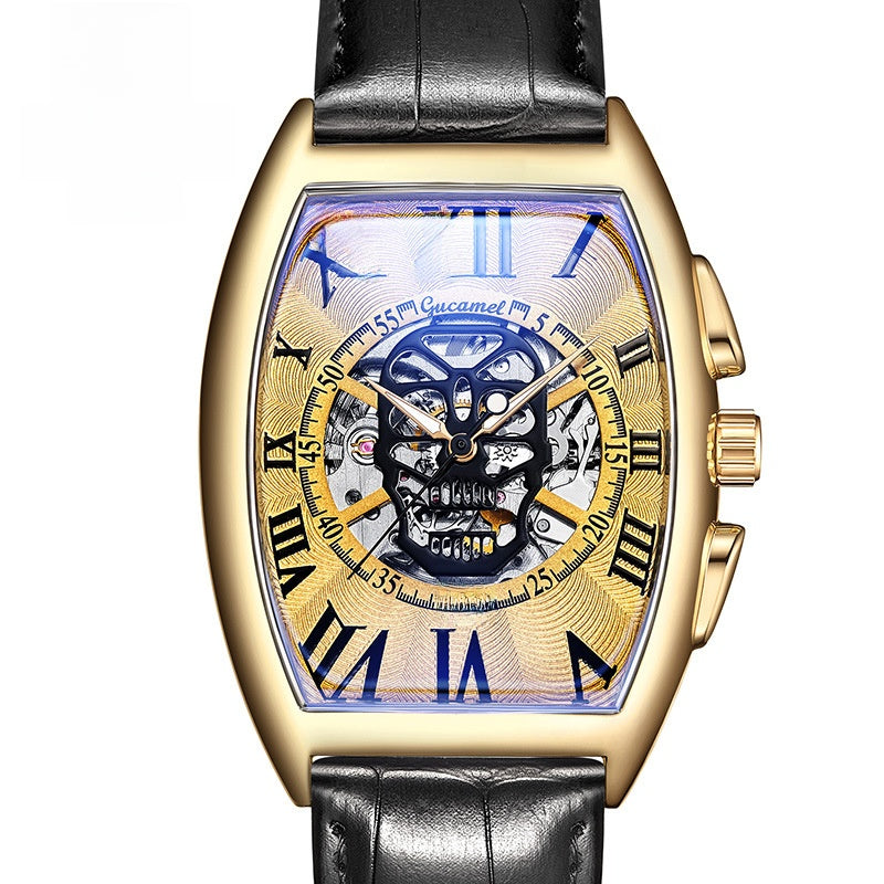 Automatic Skeleton Skull Mechanical Watch