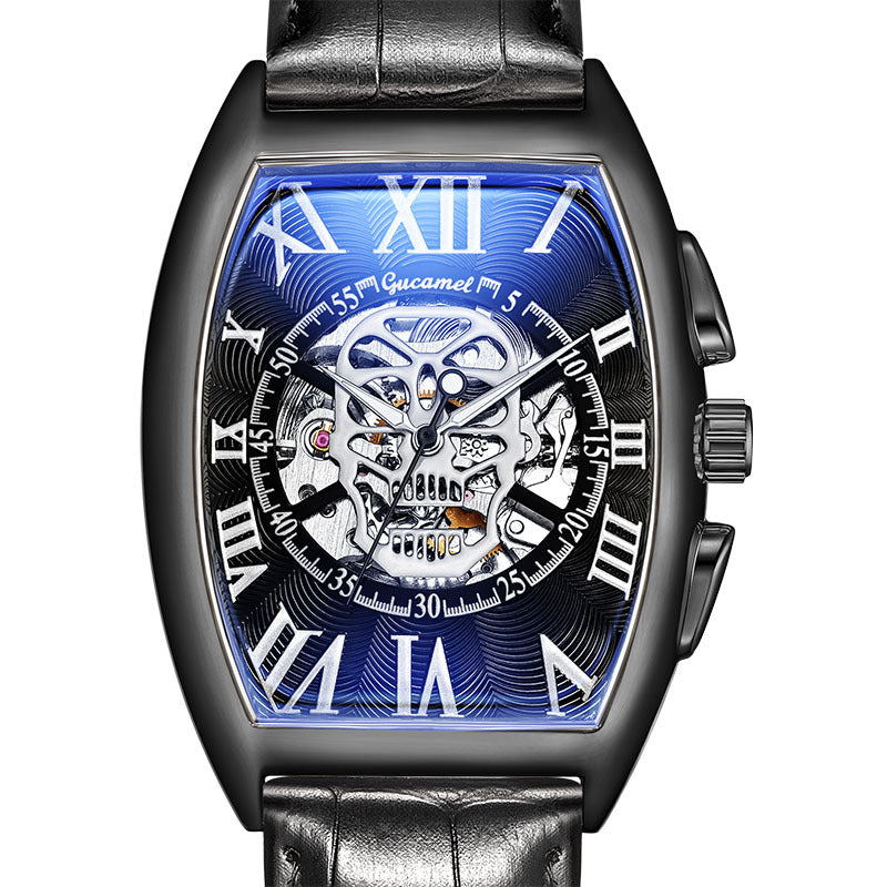 Automatic Skeleton Skull Mechanical Watch