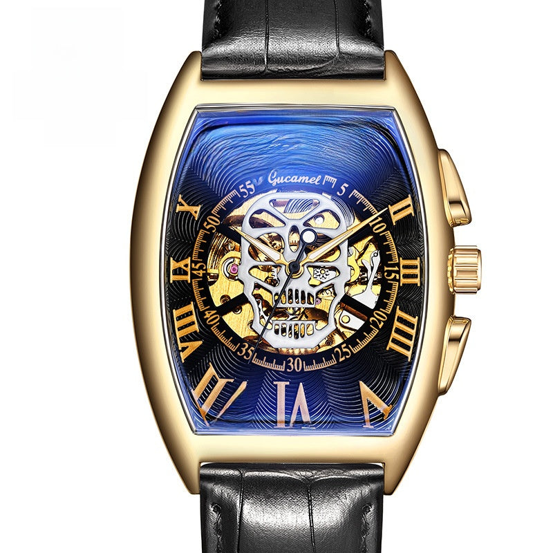 Automatic Skeleton Skull Mechanical Watch