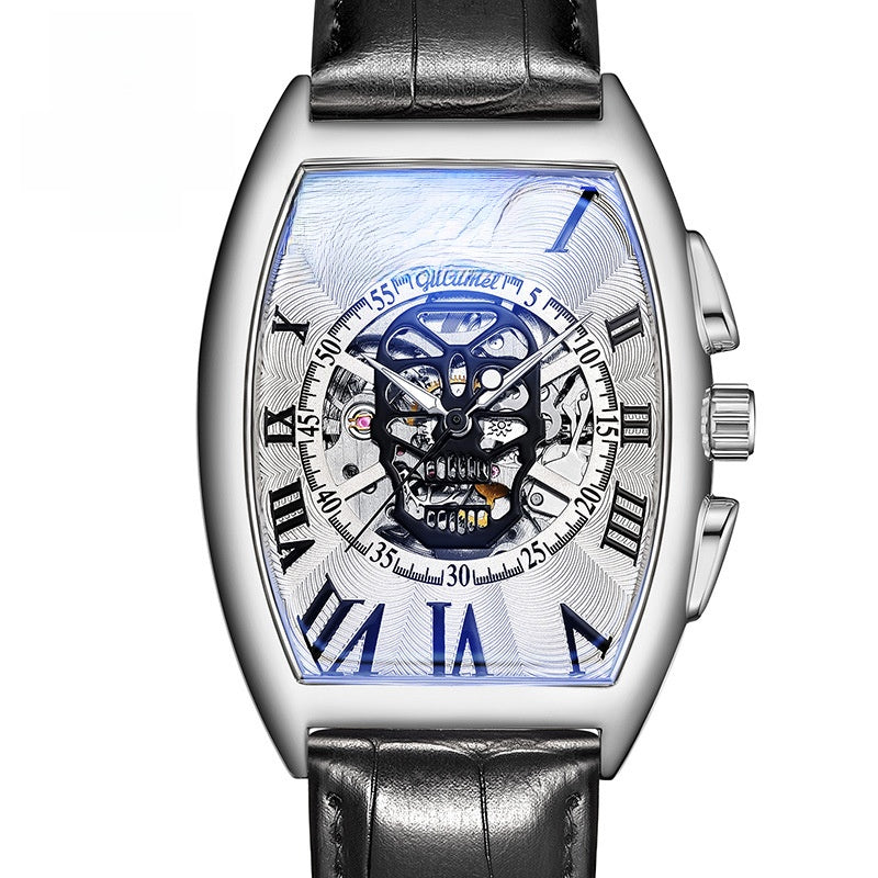 Automatic Skeleton Skull Mechanical Watch